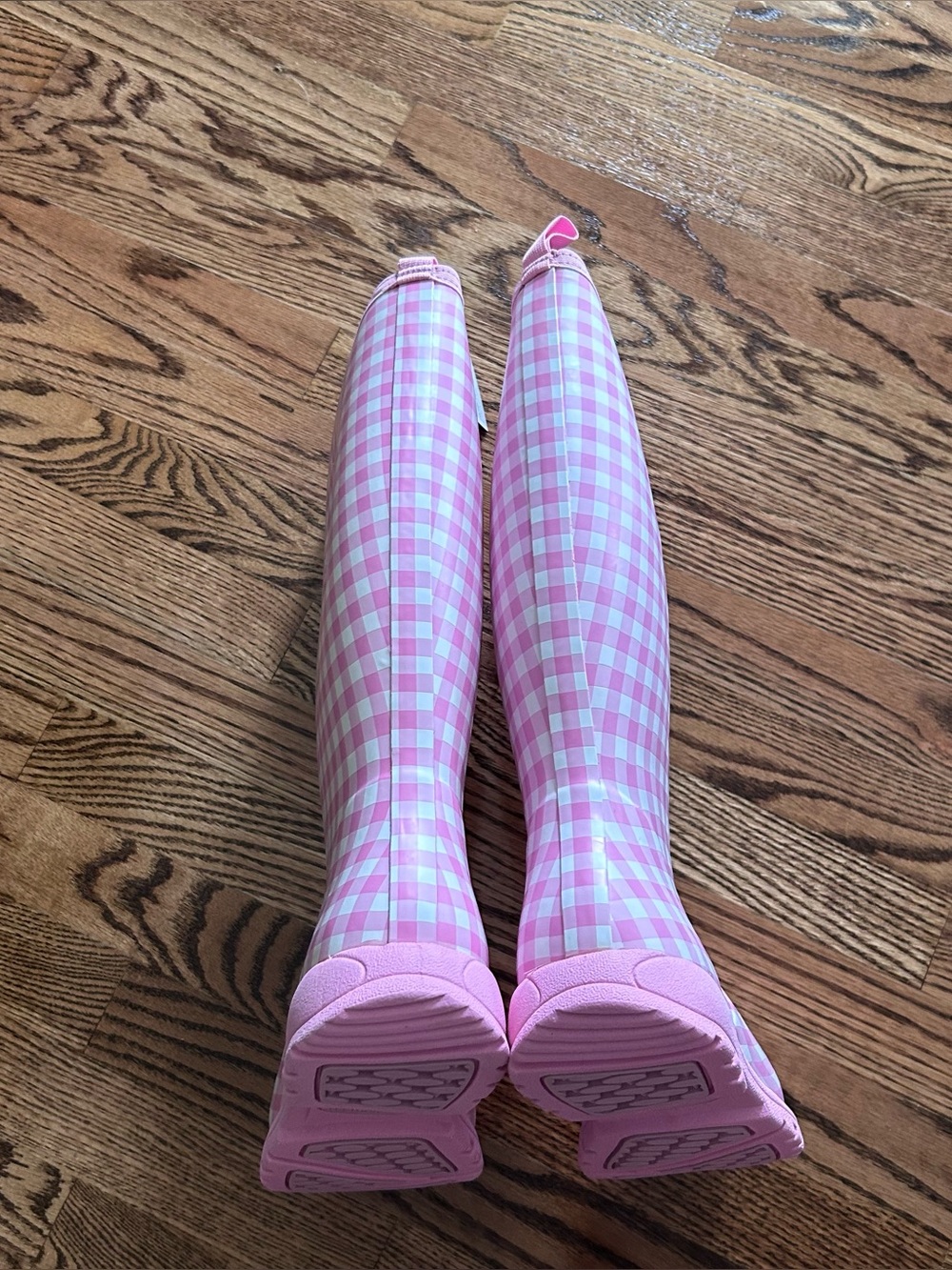 pink gingham The Original Muck Boot Company boots NEW NIB women’s size 9 - Picture 9 of 16